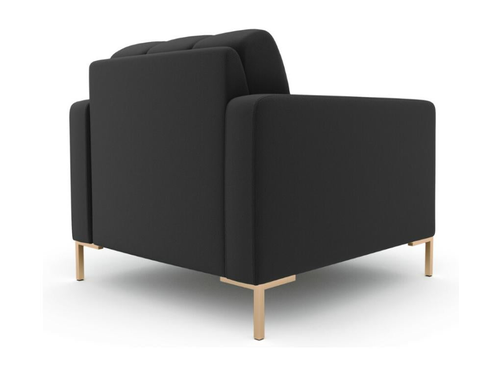 Fauteuil d'appoint en tissu anthracite, 87 x 92 x 75 cm