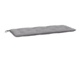 Banc en tissu gris, 120 x 50 x 7 cm