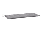 Banc en tissu gris, 120 x 50 x 7 cm