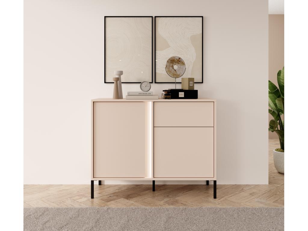 Commode beige, 104 x 40 x 82 cm