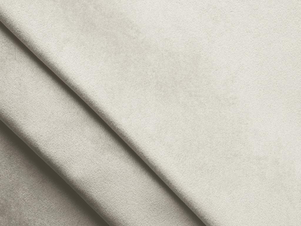 Lit en velours beige, 140 x 200 cm