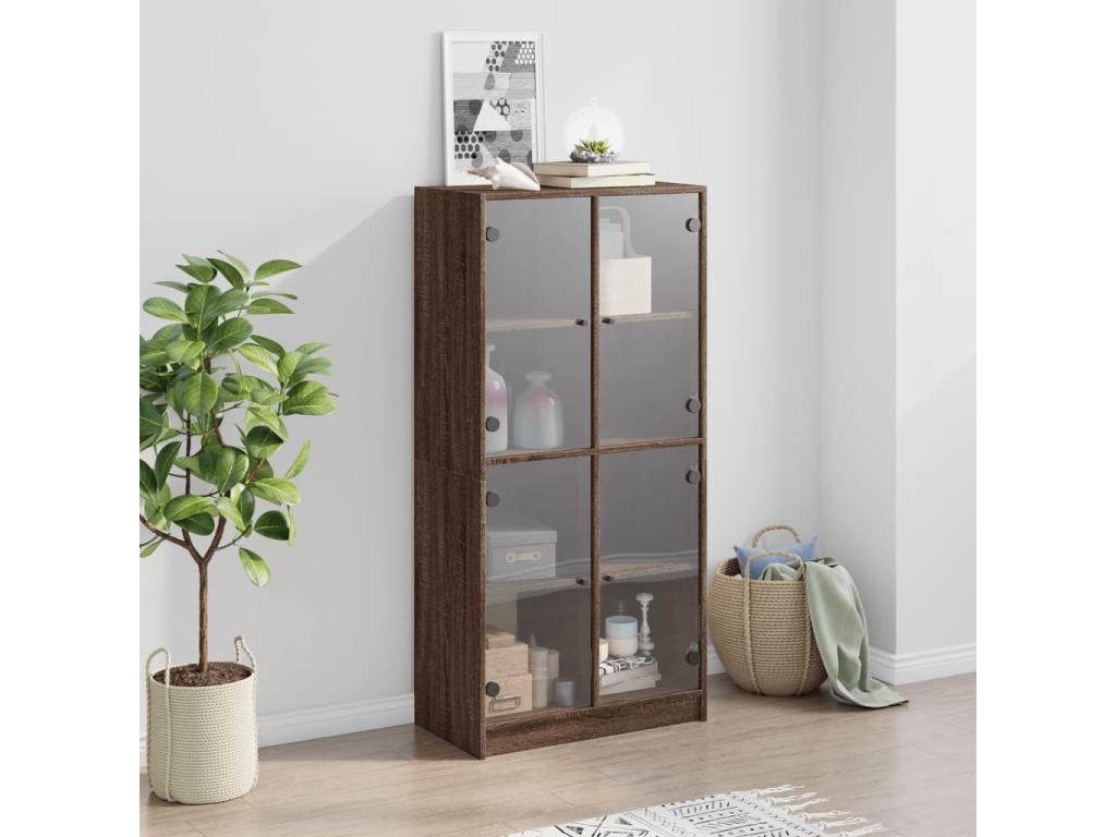 Buffet en bois d'ingénierie brun