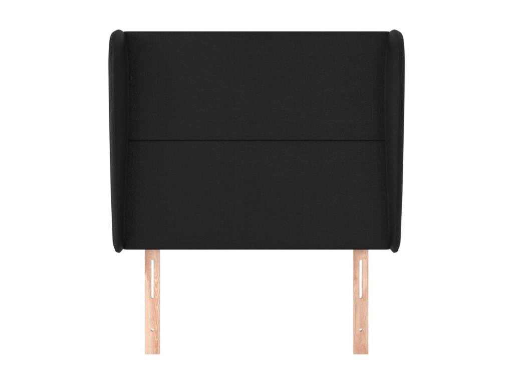 Lit en similicuir noir, 103 x 23 x 118 cm