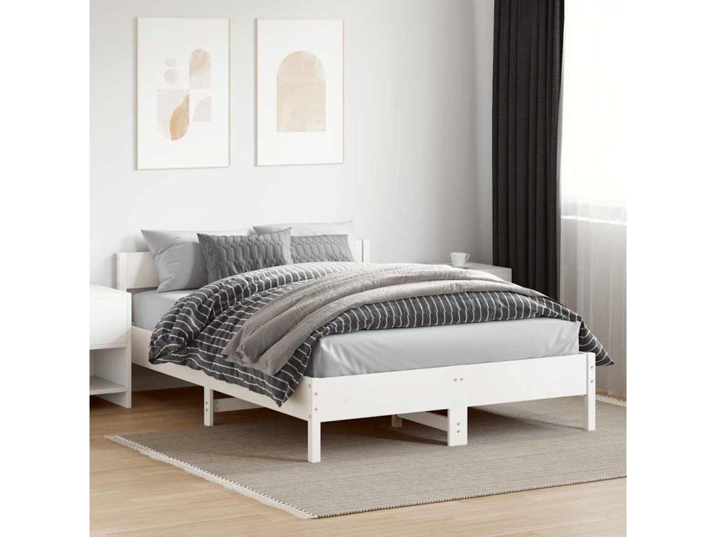 Matelas en bois de pin blanc, 150 x 200 cm