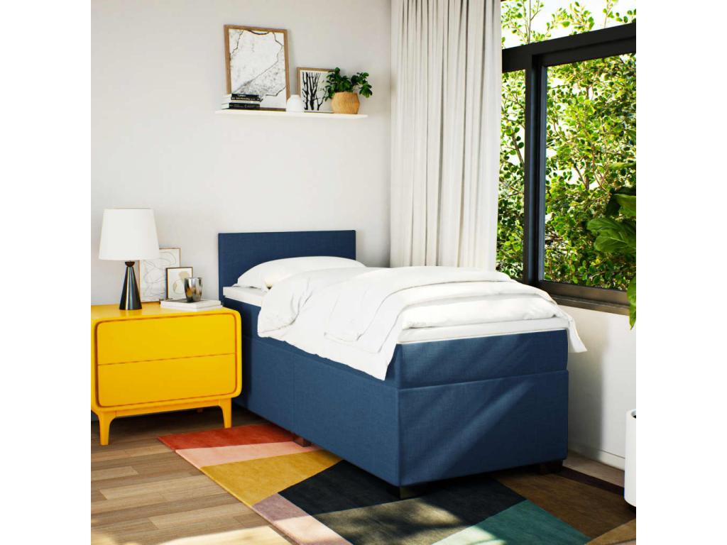 Matelas en tissu bleu, 100 x 200 cm