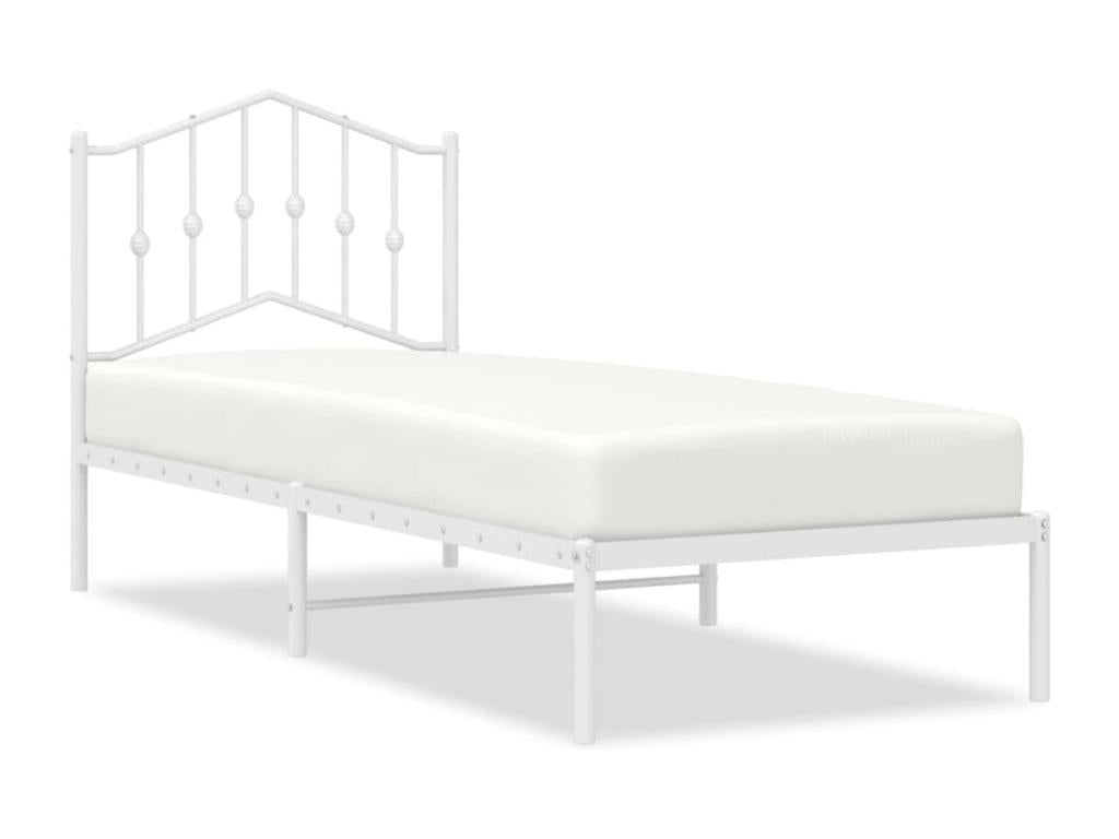 Matelas en métal blanc, 80 x 200 cm