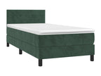 Matelas en velours vert, 90 x 200 cm