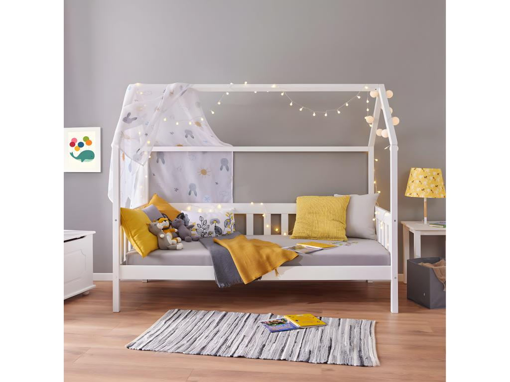 Lit blanc, 90 x 200 cm