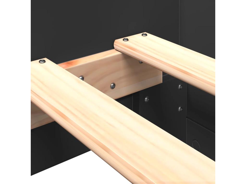 Matelas noir, 90 x 190 cm