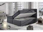 Matelas en tissu gris, 140 x 200 cm
