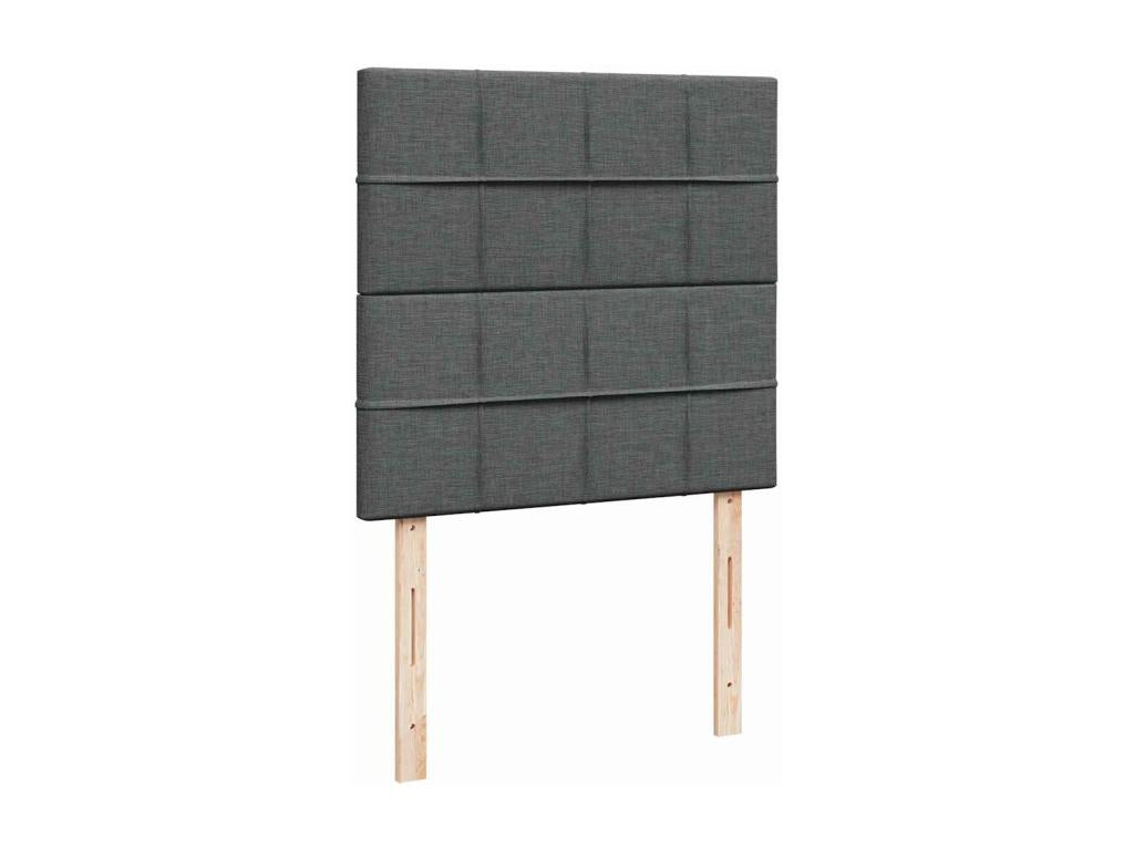 Matelas en tissu gris, 90 x 200 cm - dlz1766570874451