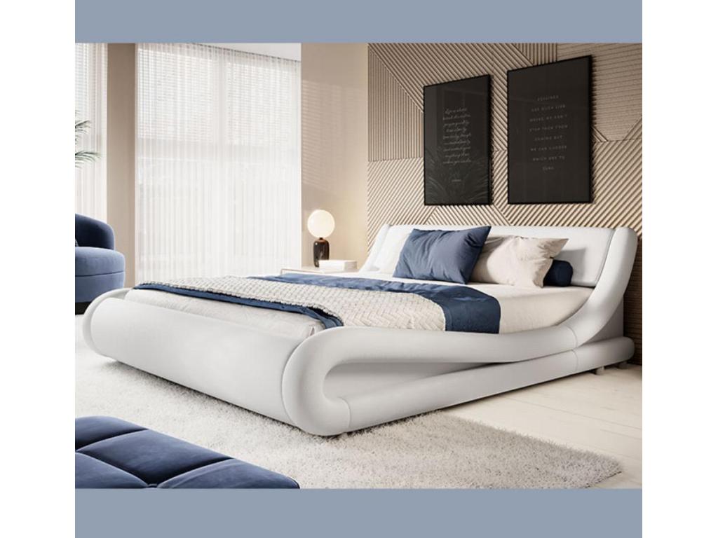 Lit blanc, 150 x 190 cm