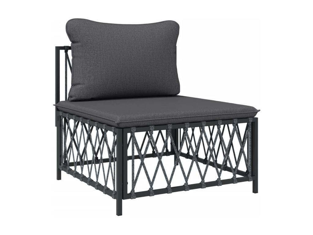 Ensemble de mobilier d'extérieur anthracite