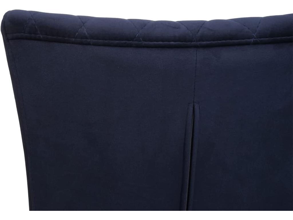 Fauteuil en velours anthracite