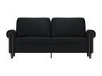 Canapé en similicuir noir