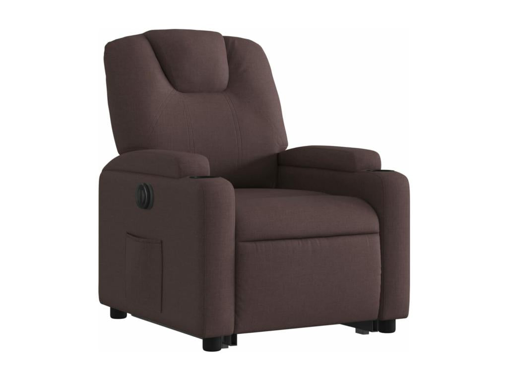 Fauteuil d'appoint en tissu marron - dlz1766570602286