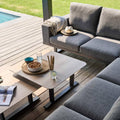 Ensemble de mobilier de jardin gris - dlz1766570922081