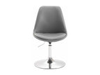 Fauteuil en similicuir gris - dlz1766570382917