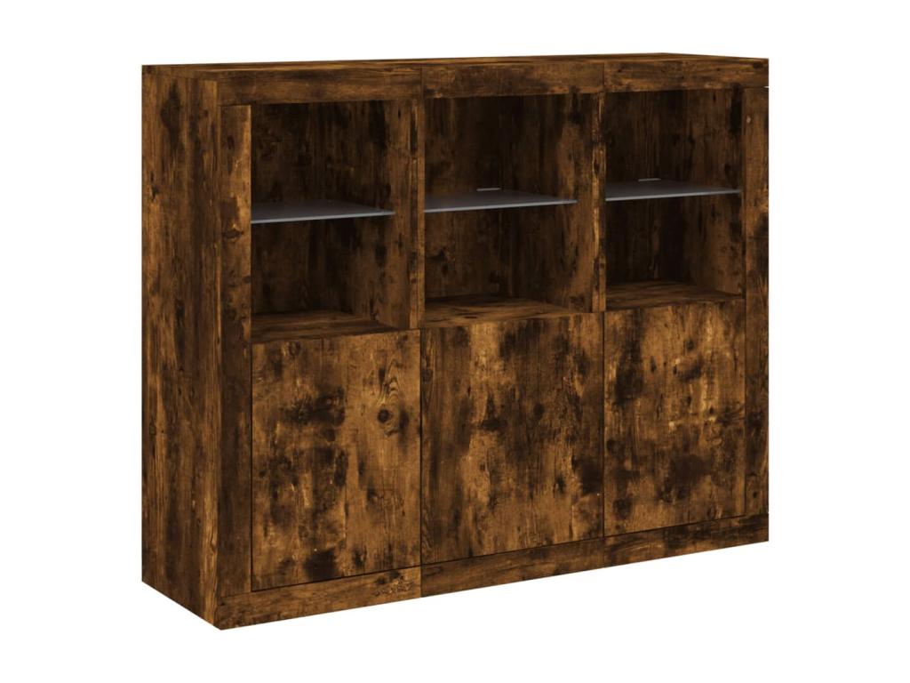 Buffet en bois d'ingénierie brun - dlz1766570845022