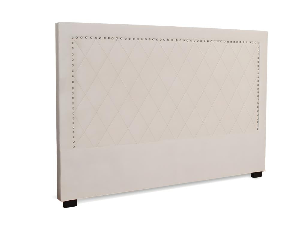 Lit en velours beige