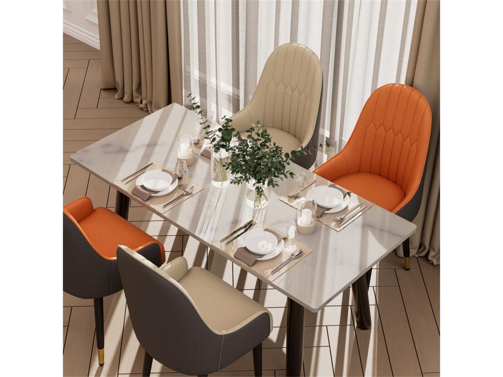 Fauteuil en cuir beige