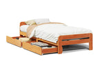 Matelas en bois de pin brun, 90 x 200 cm