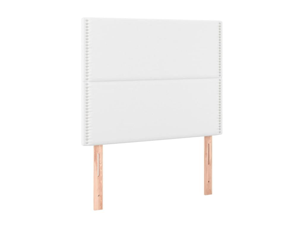 Matelas en similicuir blanc, 90 x 190 cm