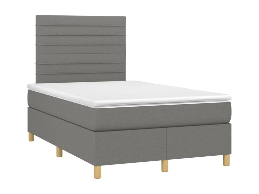 Matelas en tissu gris, 120 x 200 cm