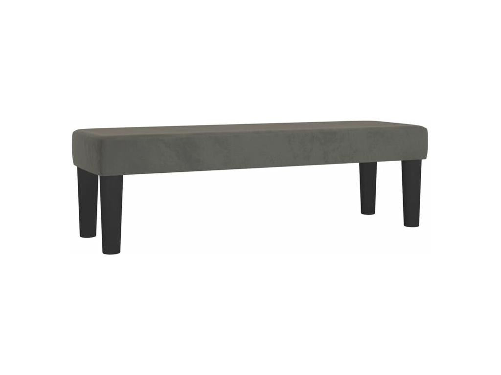 Matelas en velours gris, 180 x 200 cm