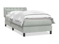 Matelas en velours gris, 90 x 210 cm - dlz1766572101753
