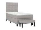 Matelas en tissu gris, 80 x 200 cm - dlz1766570896218