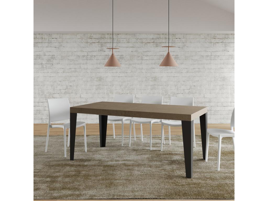 Table anthracite, 90 x 200 cm