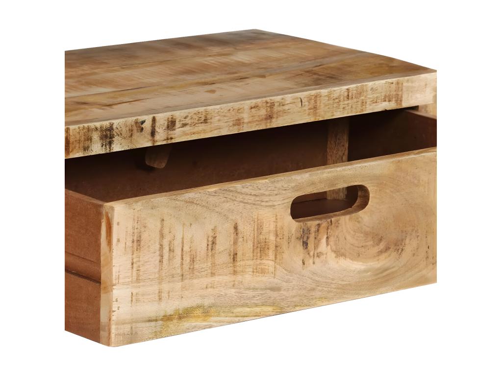 Meuble TV en bois massif marron