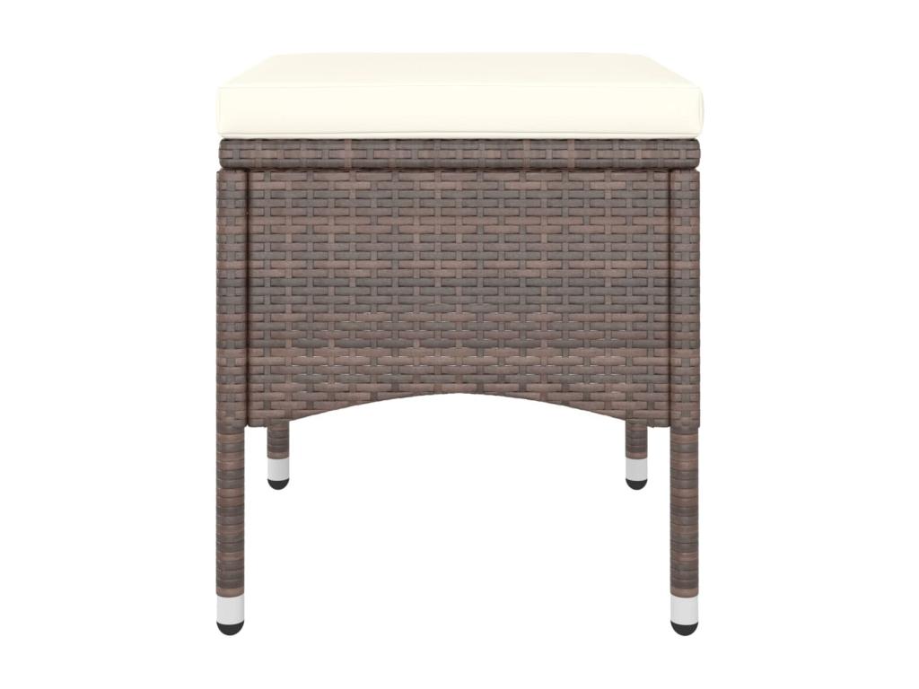 Chaise en résine tressée marron