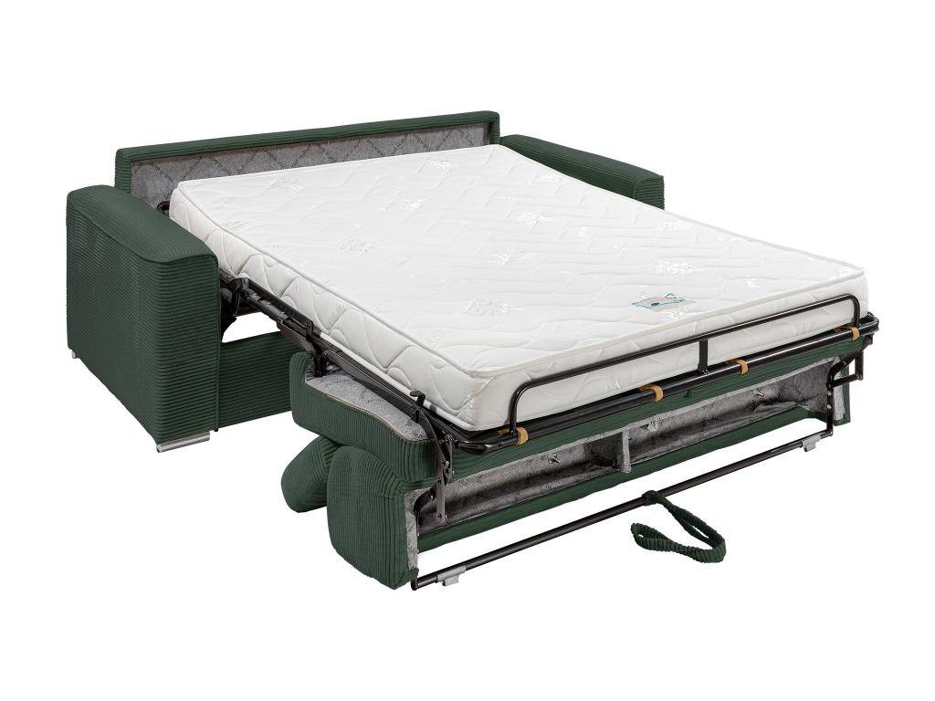 Matelas en velours vert