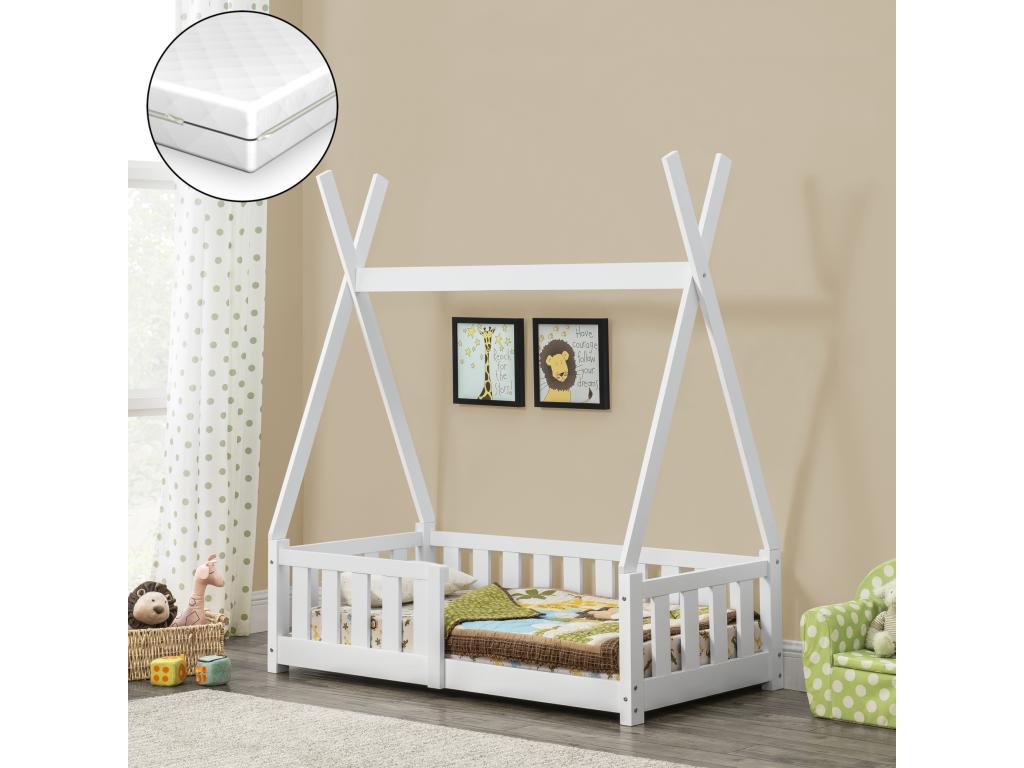 Matelas blanc, 140 x 70 cm