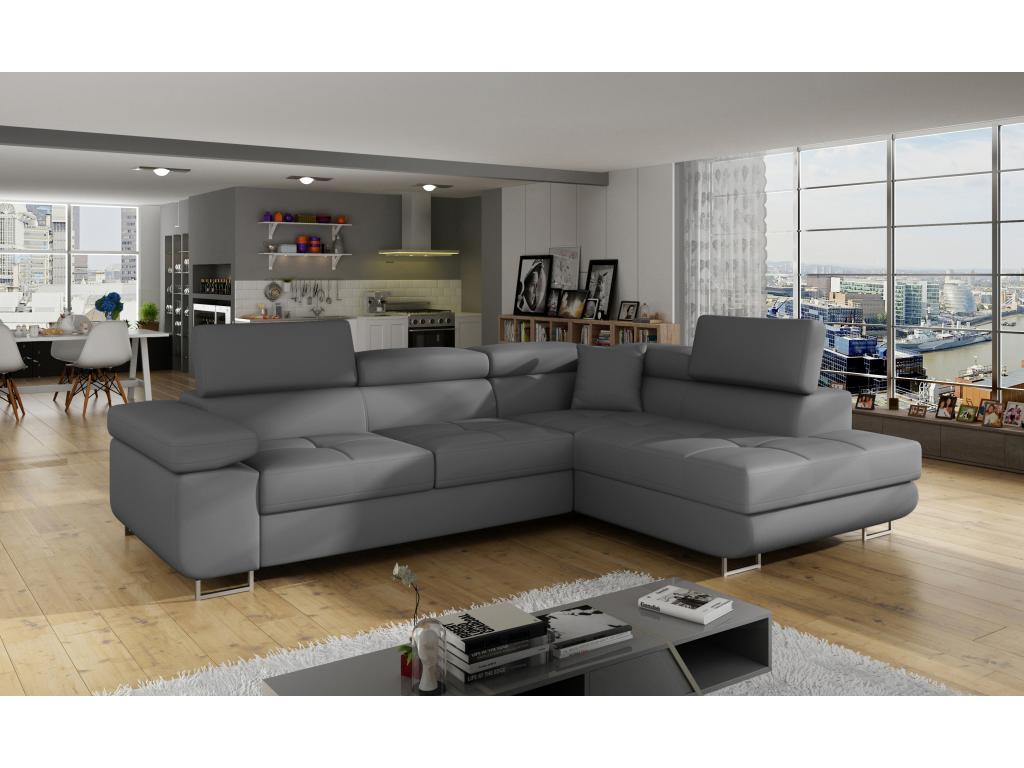 Canapé en tissu anthracite