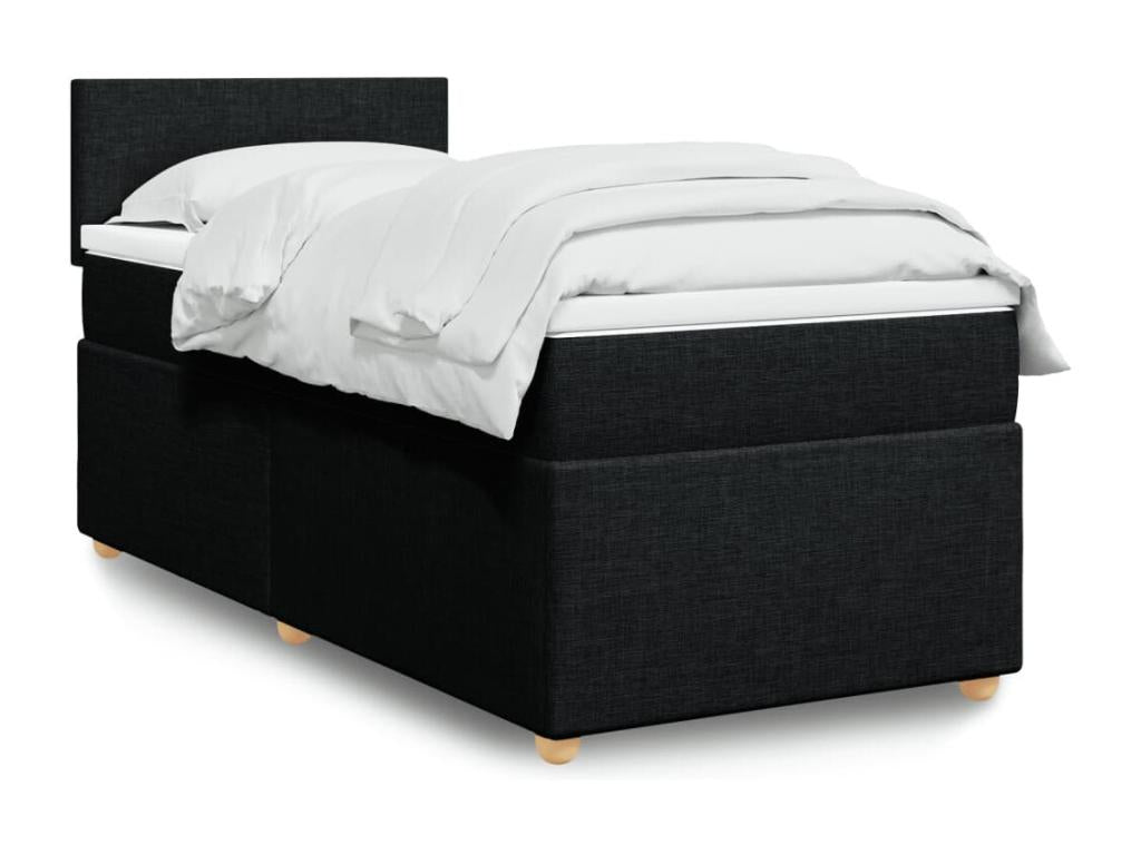 Matelas en tissu noir, 100 x 200 cm - dlz1766570909712