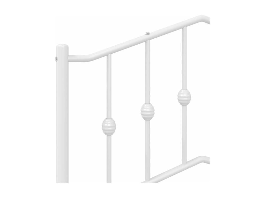 Matelas en métal blanc, 80 x 200 cm