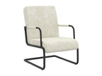 Fauteuil d'appoint en velours blanc