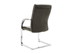 Fauteuil en similicuir gris