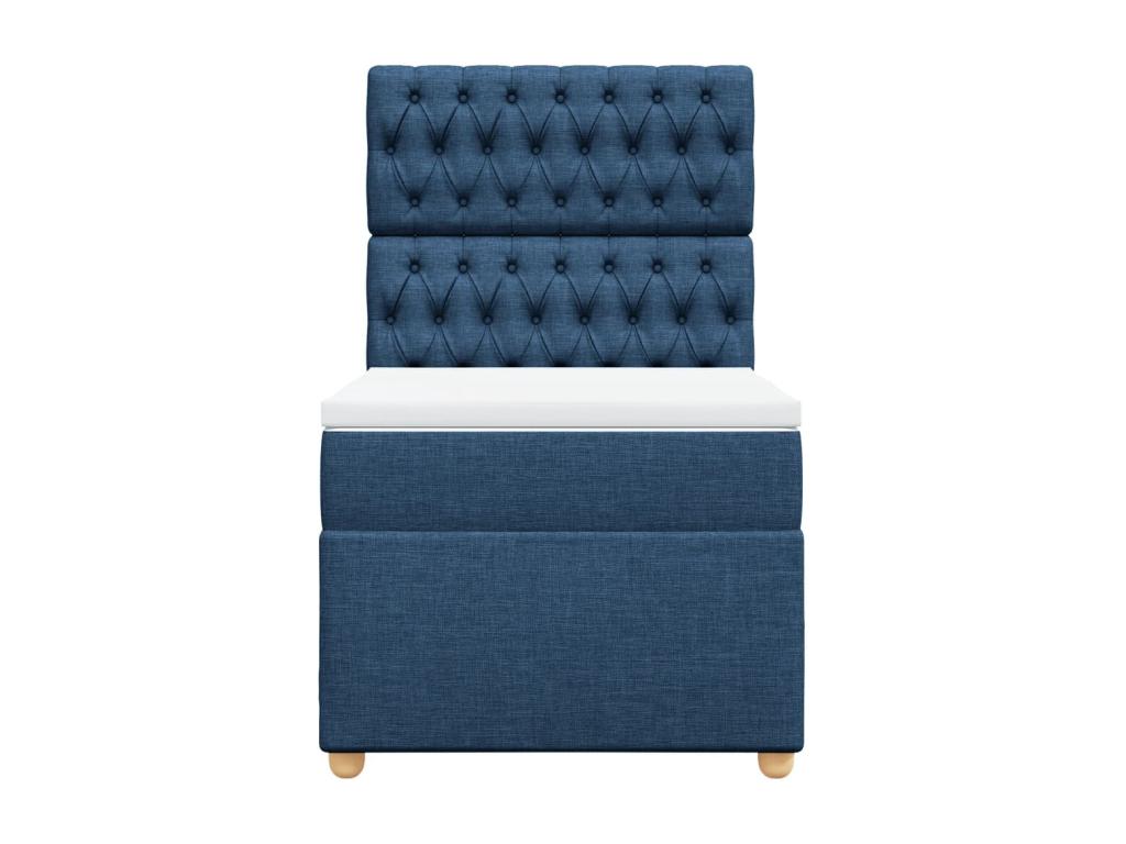 Matelas en tissu bleu, 90 x 200 cm - dlz1766570683892