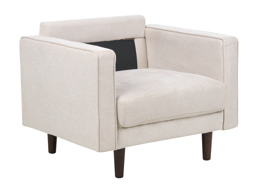Fauteuil d'appoint en tissu beige