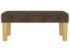 Banc en tissu marron, 70 x 30 x 30 cm