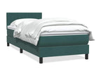 Matelas en velours vert, 90 x 220 cm