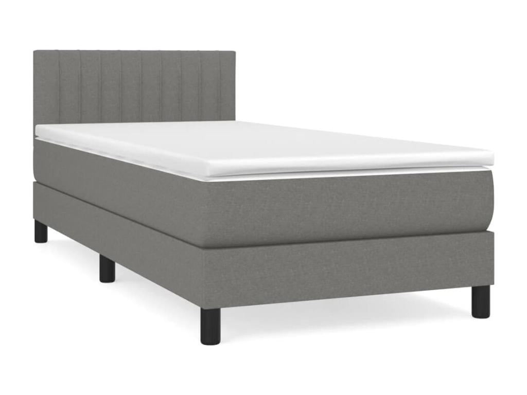 Matelas en tissu gris, 80 x 200 cm