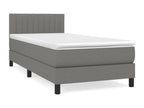 Matelas en tissu gris, 80 x 200 cm