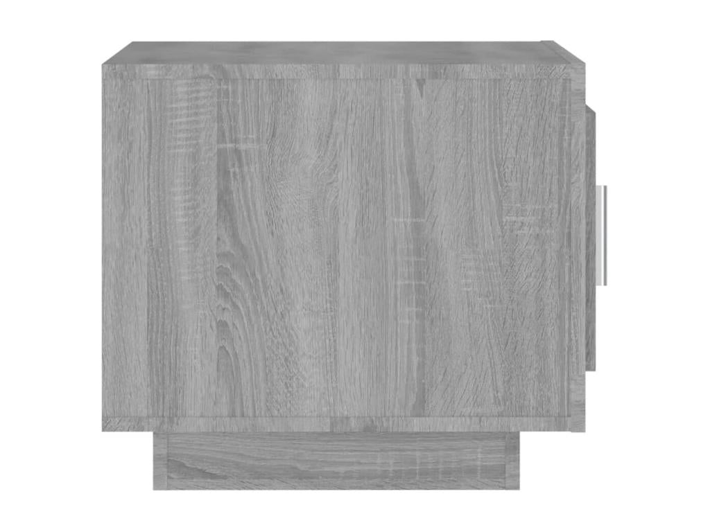 Table basse en bois d'ingénierie gris, 51 x 50 x 45 cm