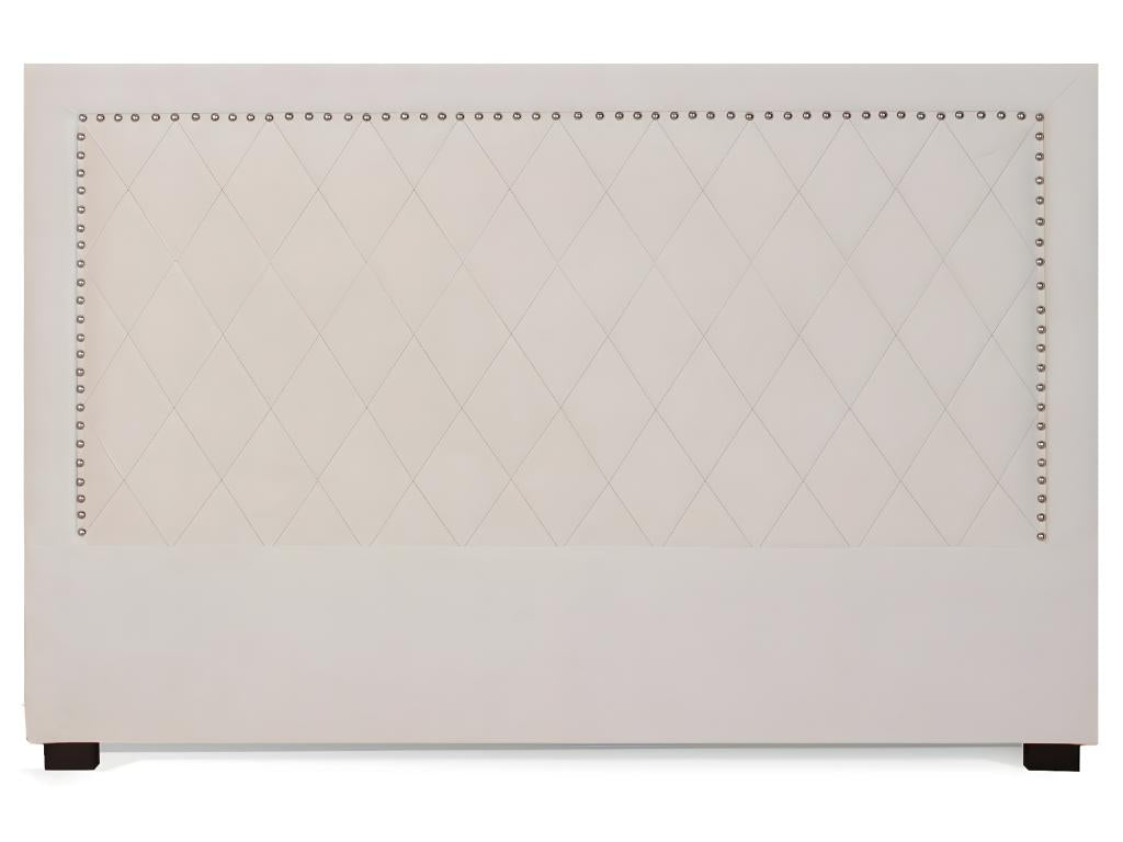 Lit en velours beige