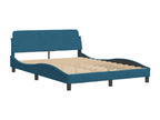 Matelas en velours bleu, 140 x 190 cm